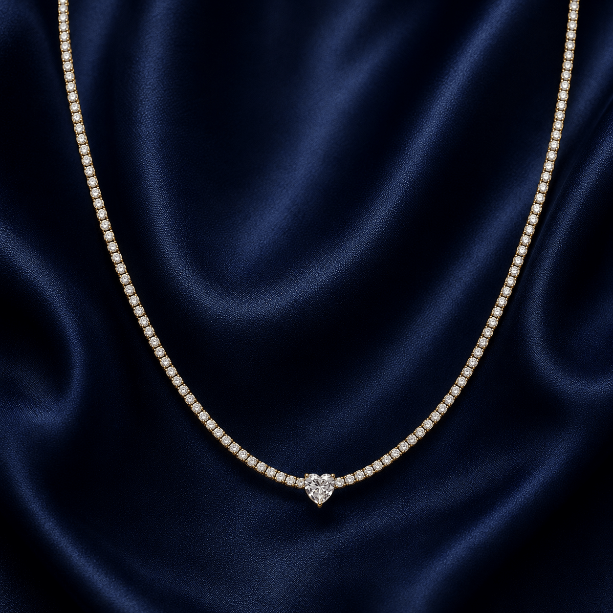 Collana Tennis Diamantata